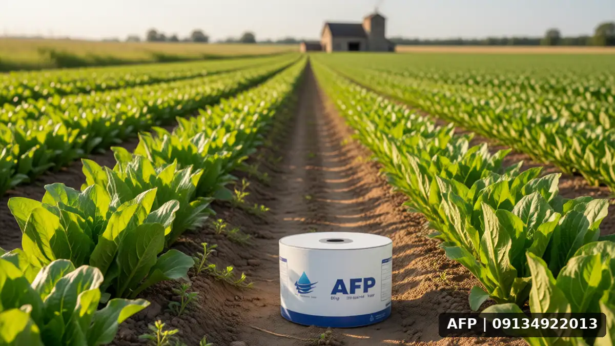 Tipe Belt Drip Irrigation for Full-Cover Calian Cultivation: Benefits and Practical Tips 1 آبیاری قطرهای با نوار تیپ در کشت کاملینا: مزایا – تصویر 1