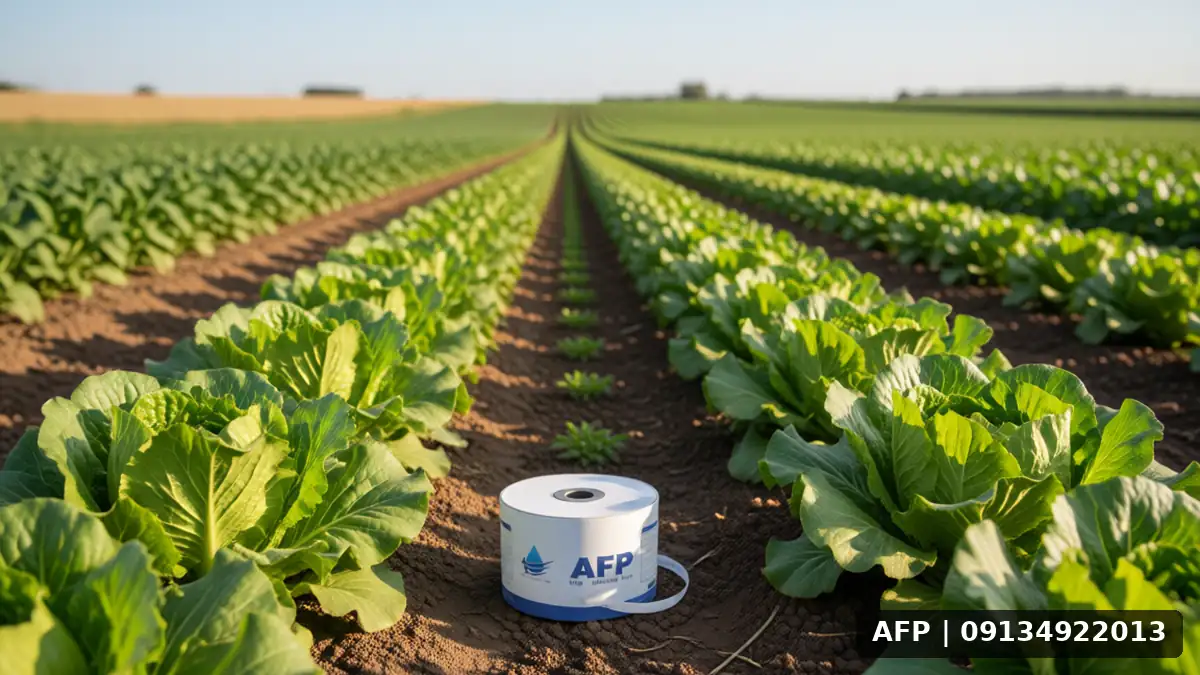 Drop Tape Spacing in Lettuce Farming: Recommended Standards 1 فاصله نوار تیپ در کشت کاهو: استانداردهای توصیهشده – تصویر 1