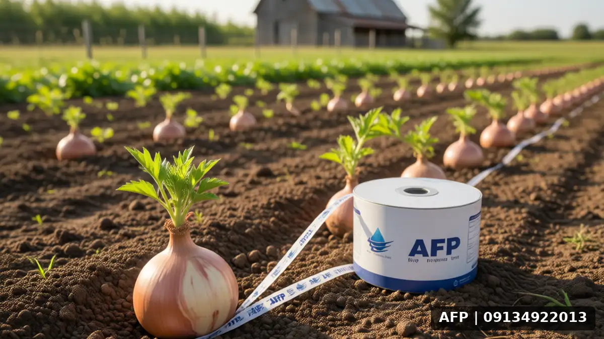 Onion Maintenance with Drip Tape: Key Notes and Drip Irrigation Principles 3 نگهداری پیاز با نوار تیپ: نکات کلیدی - تصویر 2