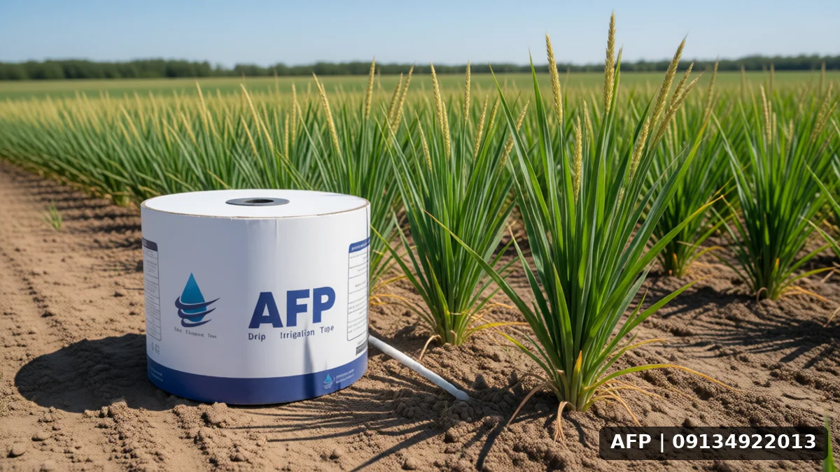عمق کاشت بذر جو در خاک سبک و سنگین؛ خطاهای رایج 1 جو و نوار تیپ AFP در محیط کشاورزی